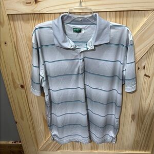 Hogan Gray Polo with Blue Accents